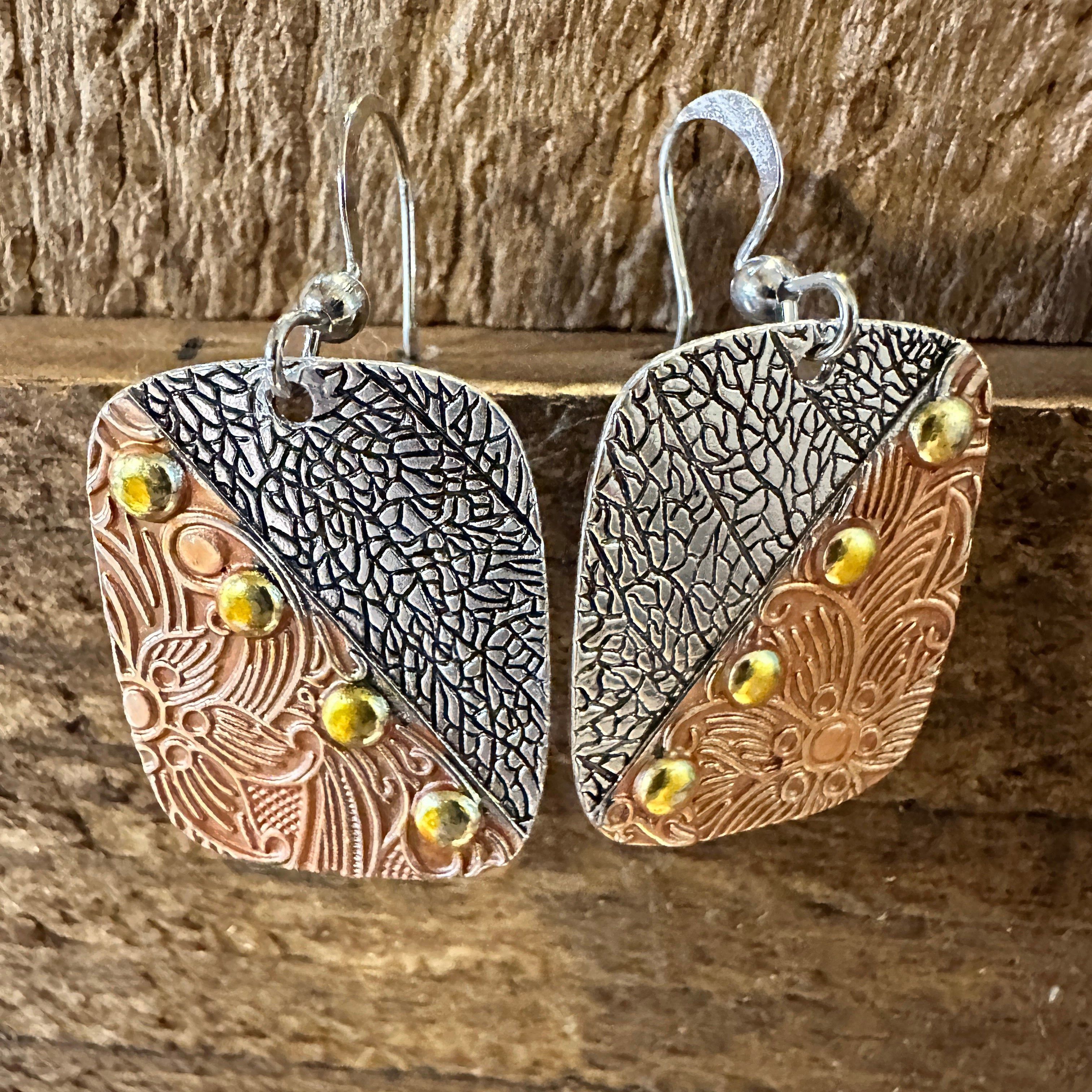 Other Handmade Bohemian Chic Copper Dangle Earring, Retro Ethnic S Size ONE SIZE - 1 Thumbnail