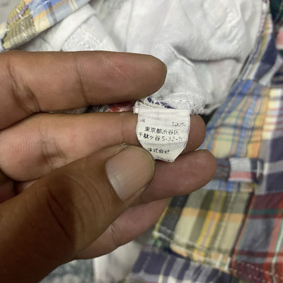 Gap × Japanese Brand × Vintage Vintage Patch Work Checkered Board Plaid Cargo Short Size US 29 - 4 Thumbnail