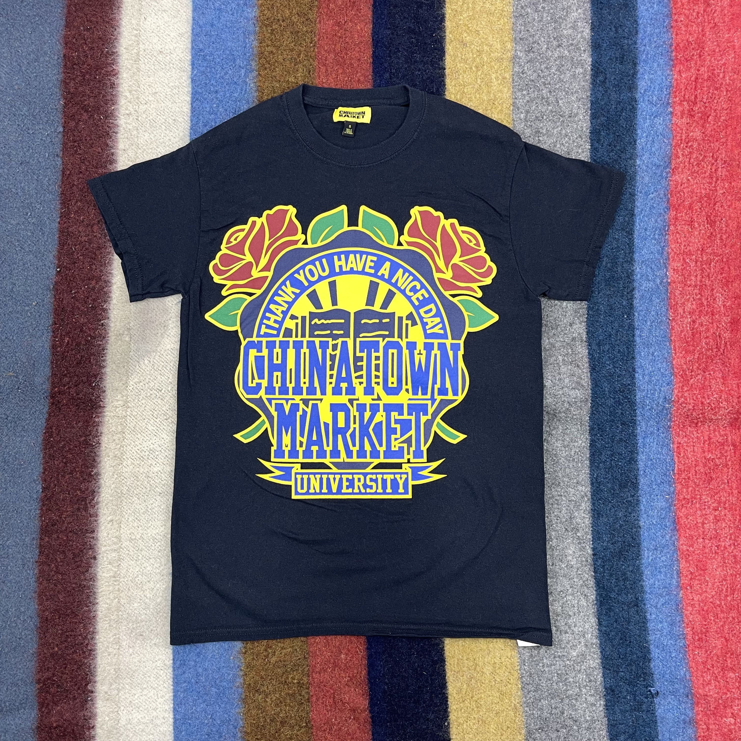 Market CHINA TOWN MARKET UNIVERSITY Crew Neck T Shirt #1216/AP Size US S / EU 44-46 / 1 - 1 Thumbnail