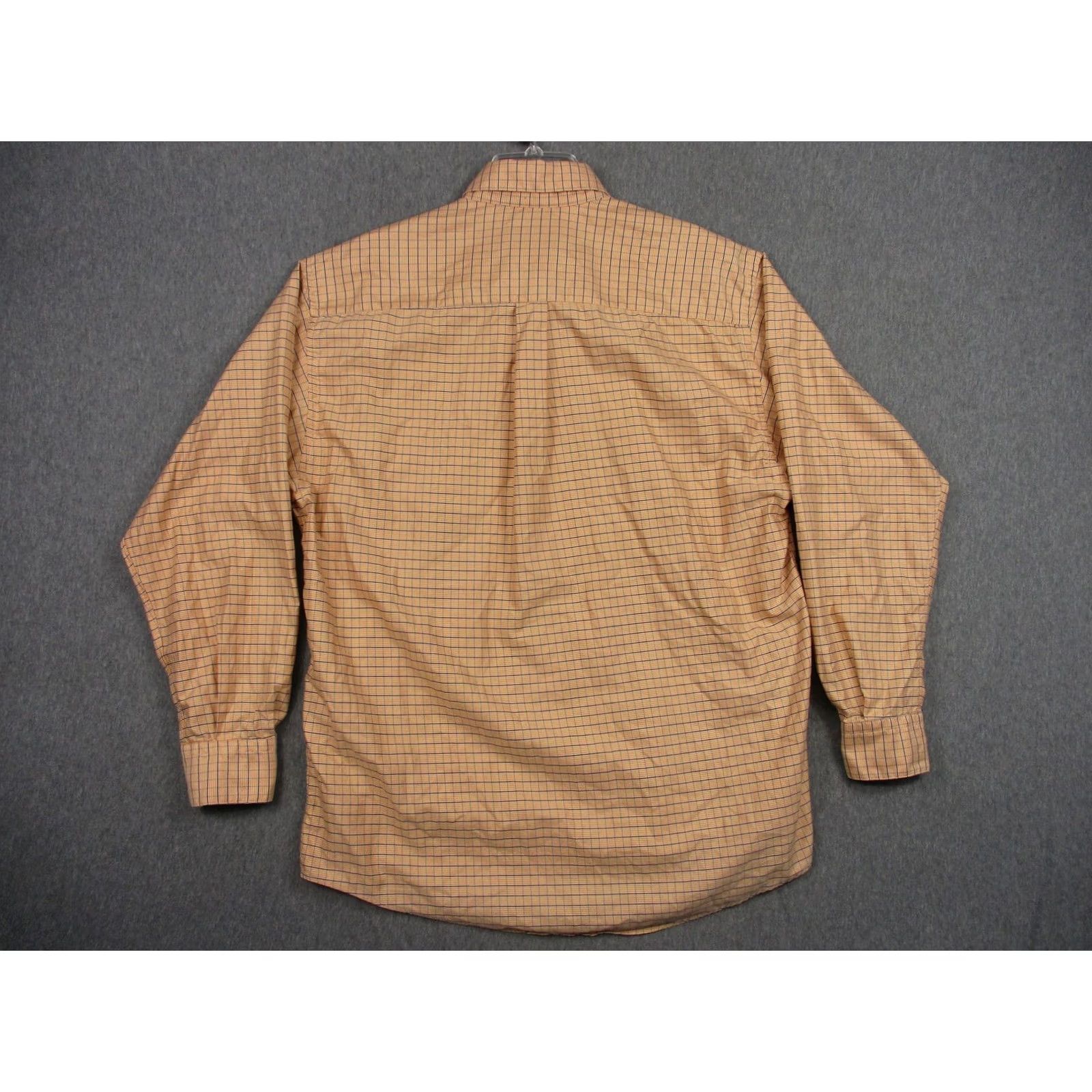 Vintage Gitman Bros Shirt Mens L Orange Check Button-Down Made USA Cotton Pocket Size US L / EU 52-54 / 3 - 7 Thumbnail