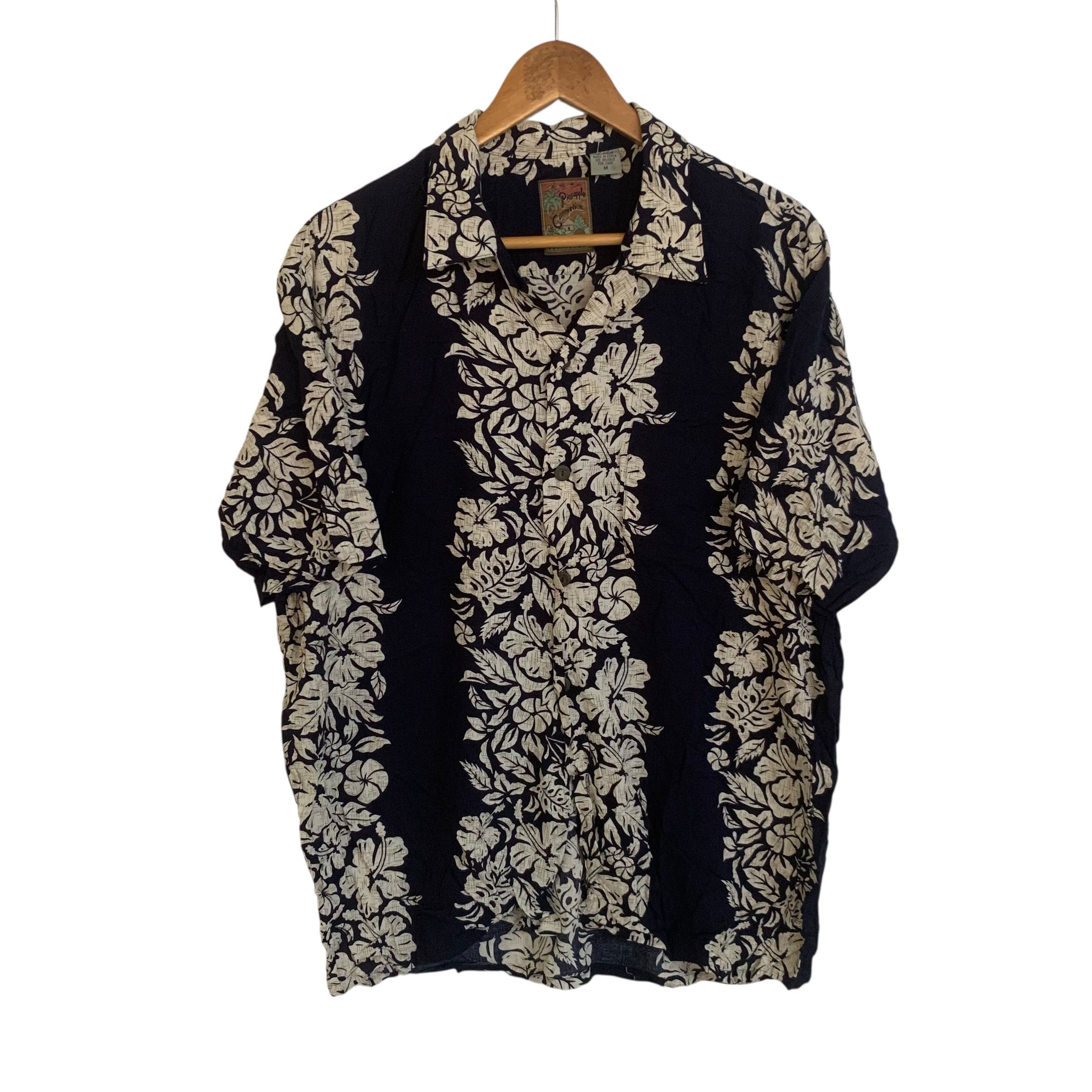 Other Vintage Hawaiian Button Up Shirt Floral Stripe Rare Size US L / EU 52-54 / 3 - 1 Thumbnail