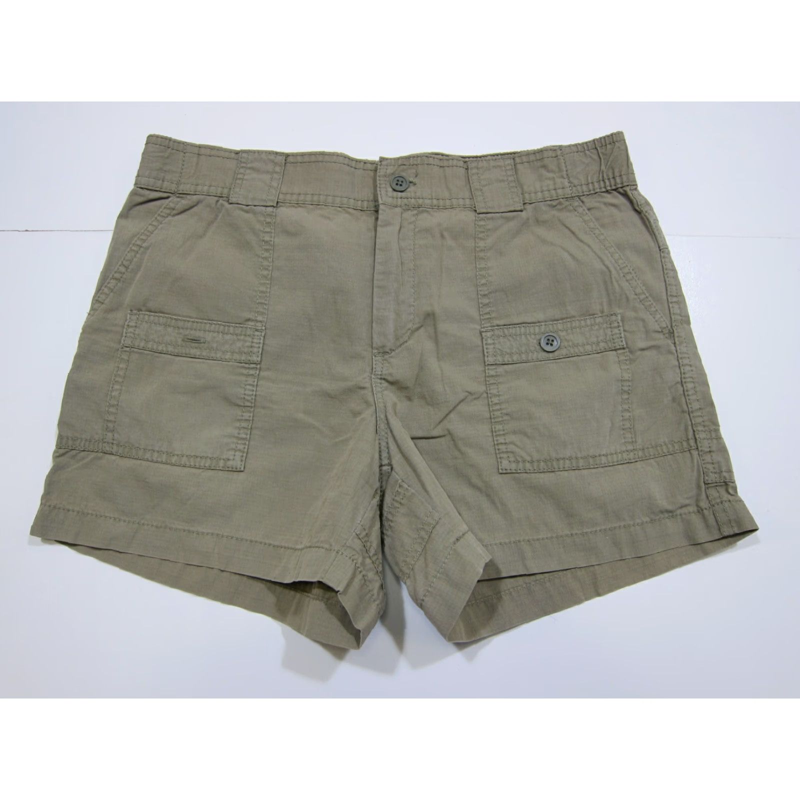Gap Gap Shorts Women Size 8 Brown Cotton Casual Hike Travel Outdoor Cargo Pocket Womens Size 24" / US 00 / IT 34 - 6 Thumbnail