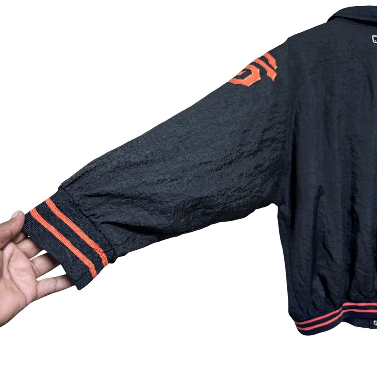 MLB Vintage San Francisco Giants Nylon Bomber Jacket Starter Size US L / EU 52-54 / 3 - 12 Thumbnail