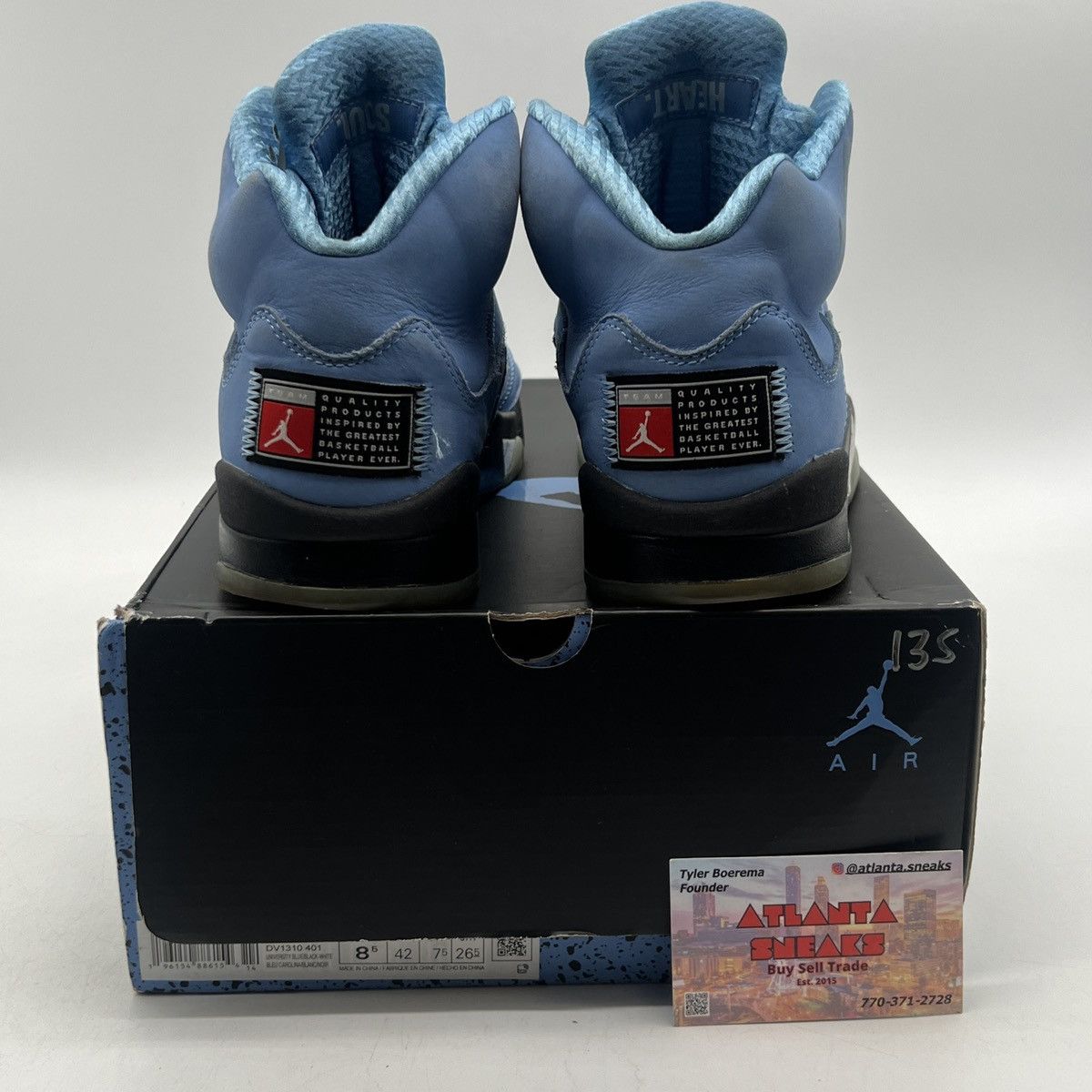 Jordan Brand Air Jordan 5 unc Size US 8.5 / EU 41-42 - 3 Thumbnail