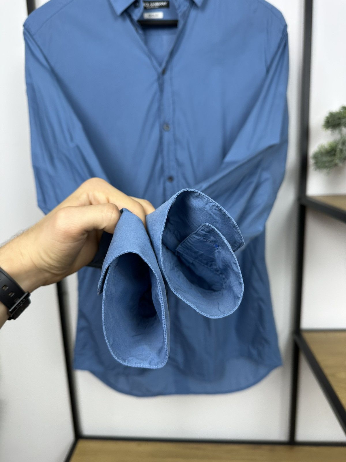 Dolce & Gabbana Dolce & Gabbana Shirt Gold Classic Size 15/39 Blue Men’s M Size US M / EU 48-50 / 2 - 8 Thumbnail