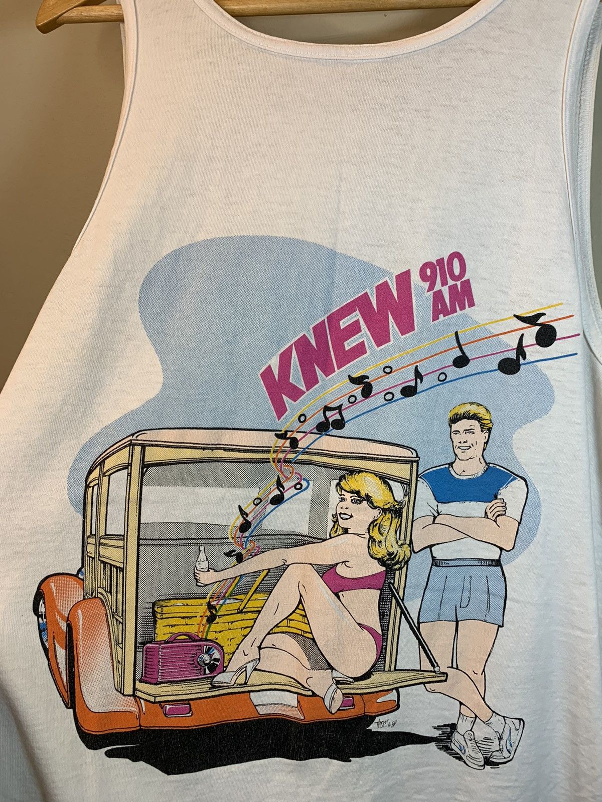 Vintage *RARE* Vintage 80’s Car Show Picnic Andy’s Vallejo Tank Top Size US L / EU 52-54 / 3 - 3 Thumbnail