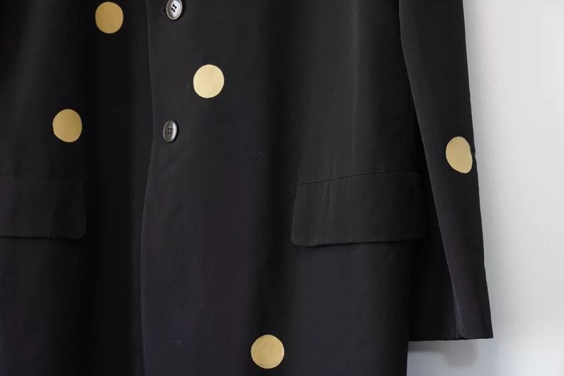 Yohji Yamamoto Yohji Yamamoto Yohji Yamamoto Black Jacket with Gold Dots Size US S / EU 44-46 / 1 - 4 Thumbnail