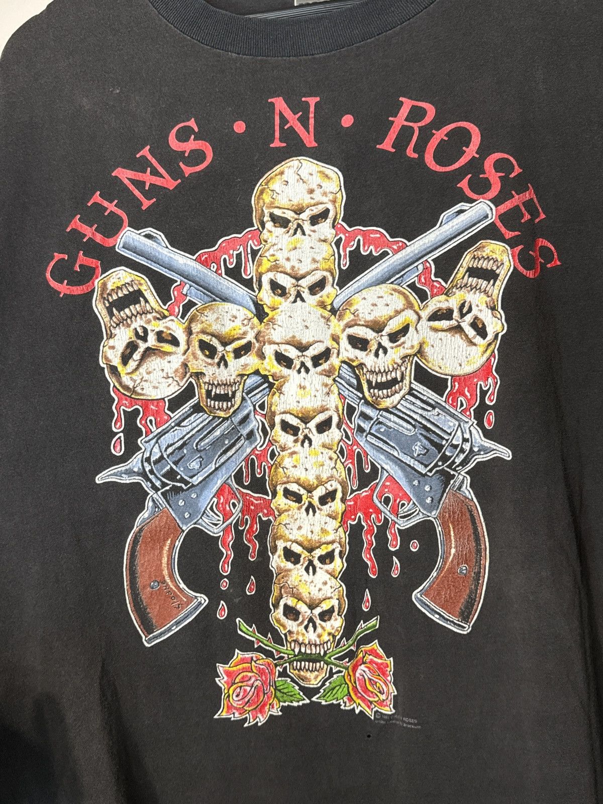 Band Tees × Guns N' Roses × Vintage Vintage 1991 Guns N Roses Use Your Illusion Tour T Shirt Size US XL / EU 56 / 4 - 9 Thumbnail