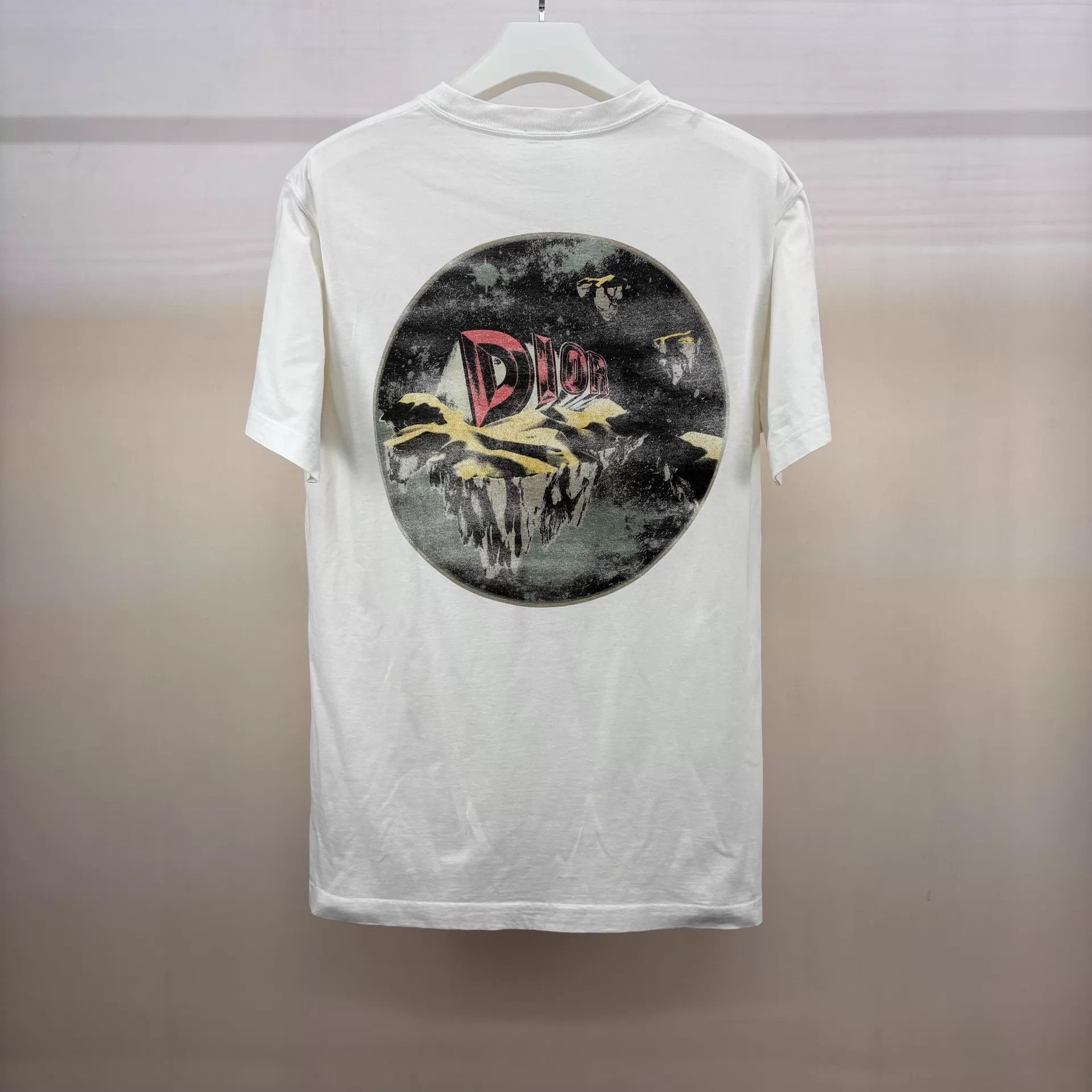 Dior Dior White Print Short Sleeve Tee M Italian 100% Cotton Size US M / EU 48-50 / 2 - 2 Thumbnail