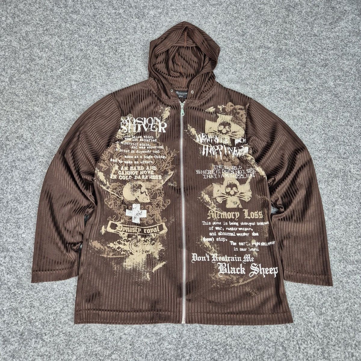 Japanese Brand Beaumere y2k gothic nylon zip hoodie jacket Size US L / EU 52-54 / 3 - 1 Thumbnail
