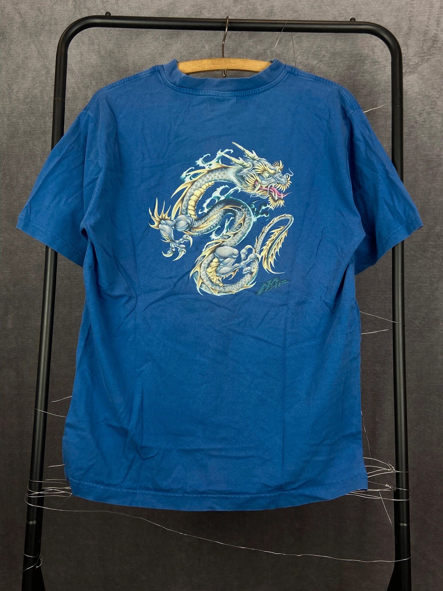 No Fear No Fear Vintage T-Shirt Baby Blue Dragon Back Print XL Size US XL / EU 56 / 4 - 5 Thumbnail