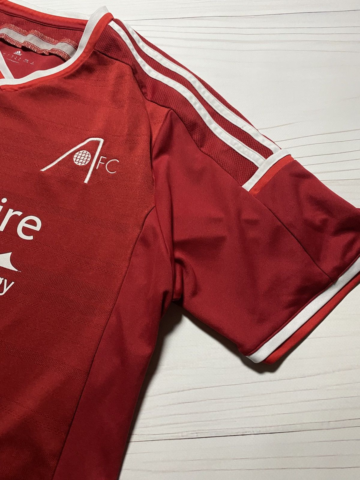 Adidas × Vintage Adidas Aberdeen FC 2014/15 home football y2k t shirt jersey Size US XL / EU 56 / 4 - 8 Thumbnail