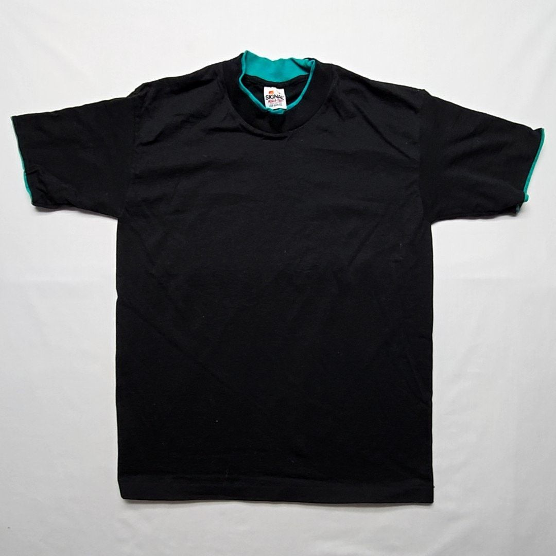 Vintage Vintage Blank Shirt Signal Black Double Collar S Shirt 90s Size US S / EU 44-46 / 1 - 1 Thumbnail