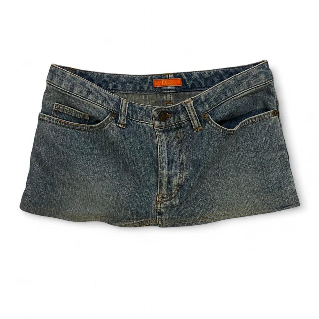 Other Vintage y2k super super short micro denim skirt Size 25" / US 0 / IT 36 - 3 Thumbnail