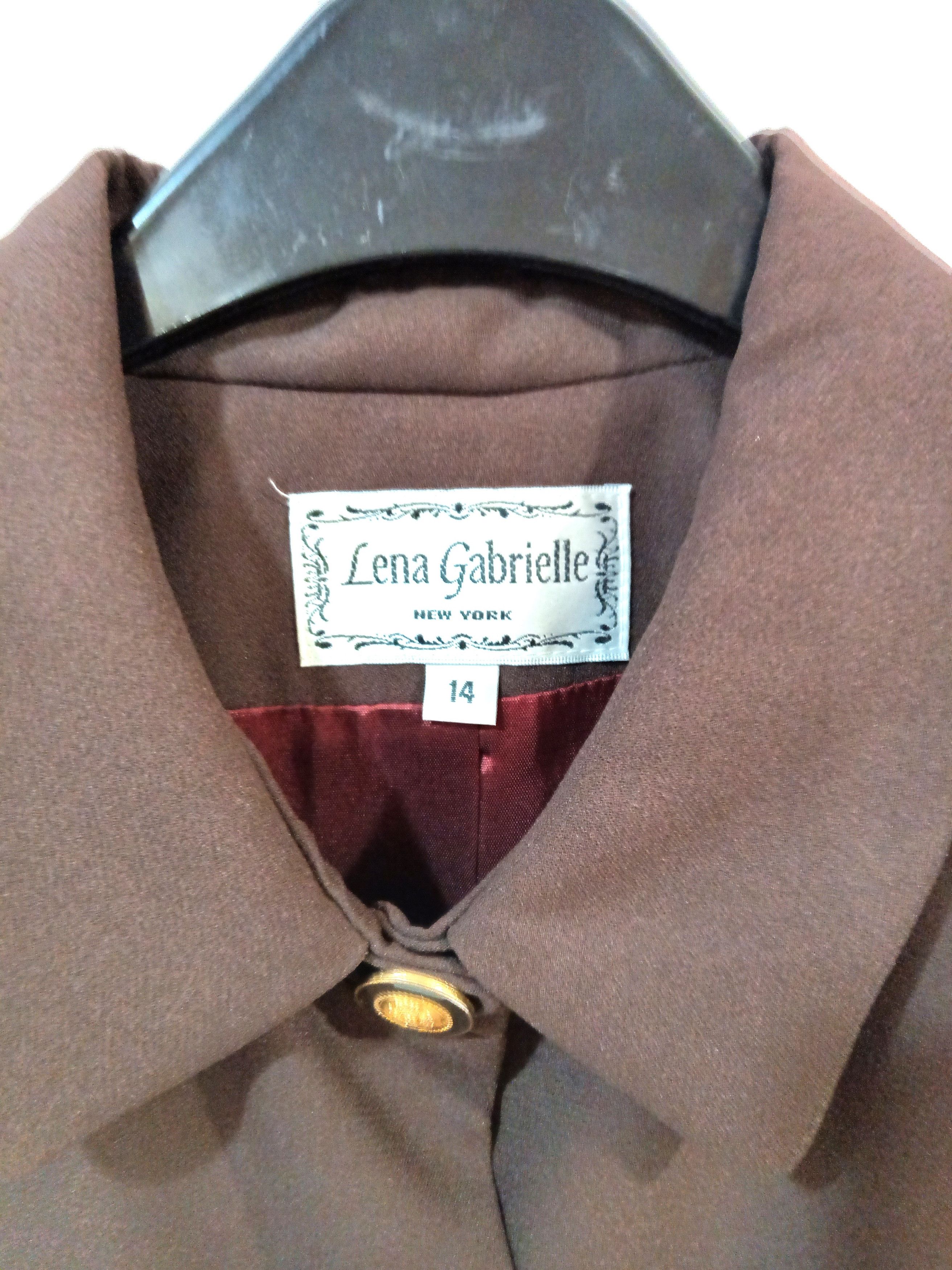 Other Lena Gabrielle Suit Size 14 Fits L Vintage Women Blazer Size XL / US 12-14 / IT 48-50 - 2 Thumbnail