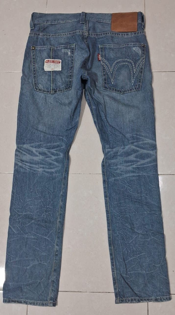 Edwin × Japanese Brand Rare 💥 Distressed Edwin Jeans Size US 34 / EU 50 - 2 Thumbnail