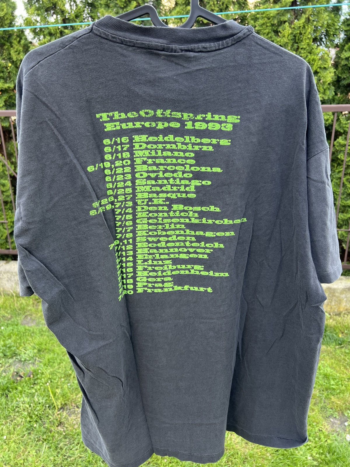 Band Tees Very Rare Vintage The Offspring 1993 First Europe Tour Shirt Size US XL / EU 56 / 4 - 3 Thumbnail