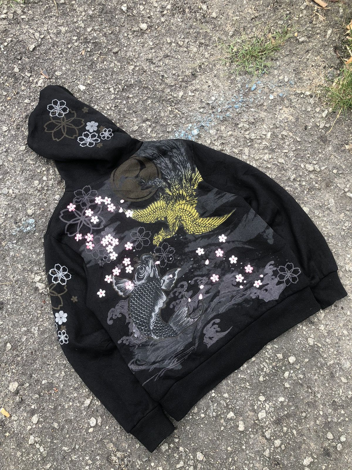Japanese Brand RARE Vintage Overprint Embroidery Japanese Sukajan Hoodie Size US L / EU 52-54 / 3 - 16 Thumbnail