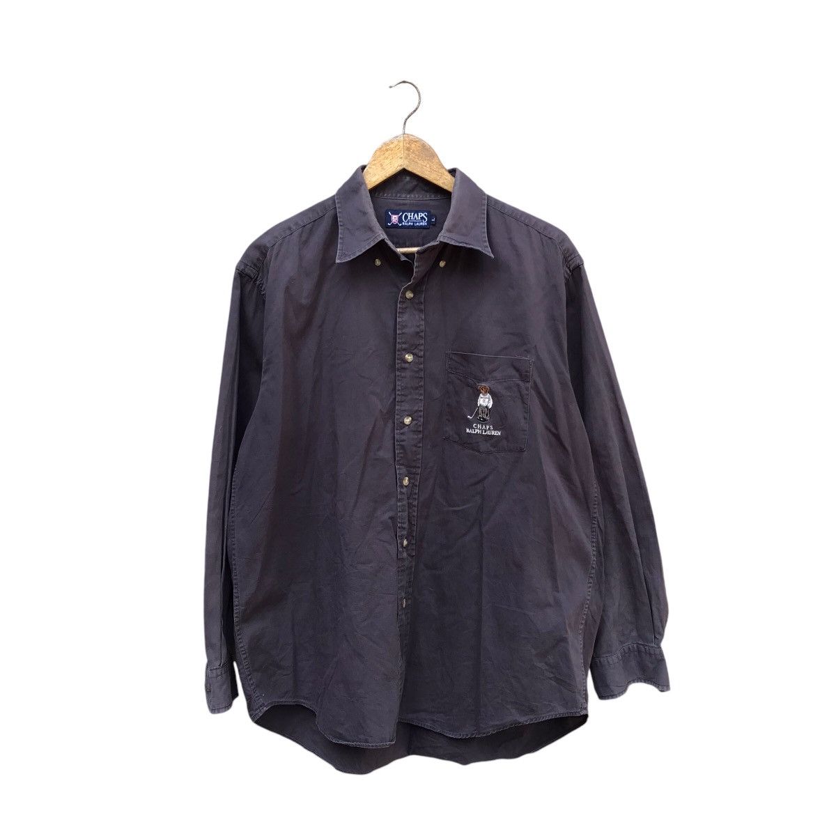 Chaps Ralph Lauren VINTAGE 1990 CHAPS RALPH LAUREN POLO BEAR BUTTON UP Size US L / EU 52-54 / 3 - 2 Thumbnail