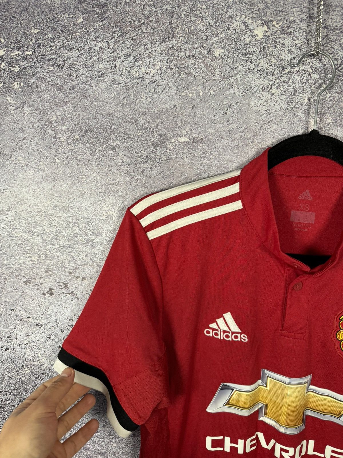 Adidas × Vintage Vintage Manchester United 2017/18 Adidas Soccer Jersey Small Size US S / EU 44-46 / 1 - 5 Thumbnail