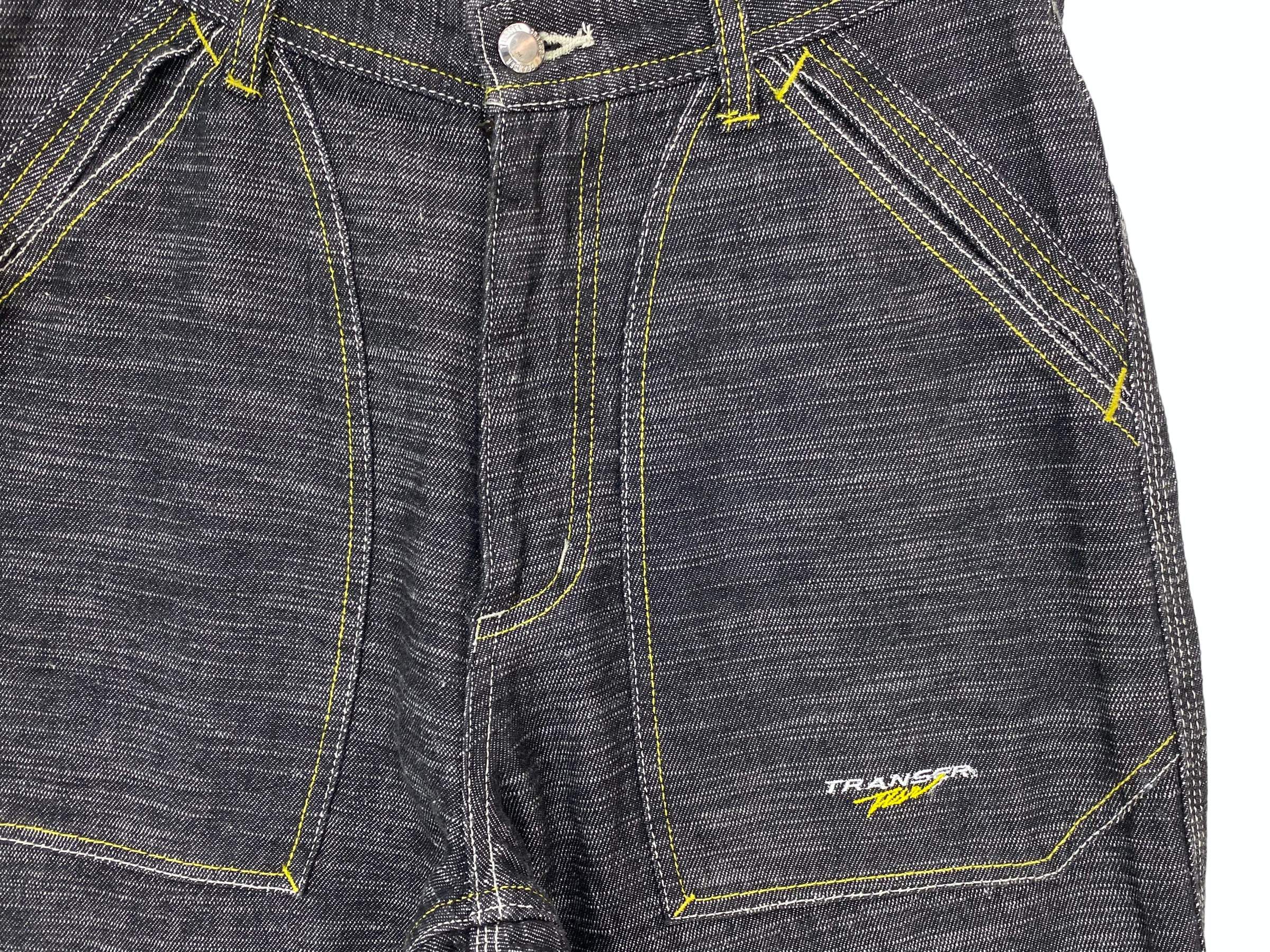 Japanese Brand Transer Carpenter Jeans Transer Hip Hop Skateboards Jeans Size US 29 - 12 Thumbnail