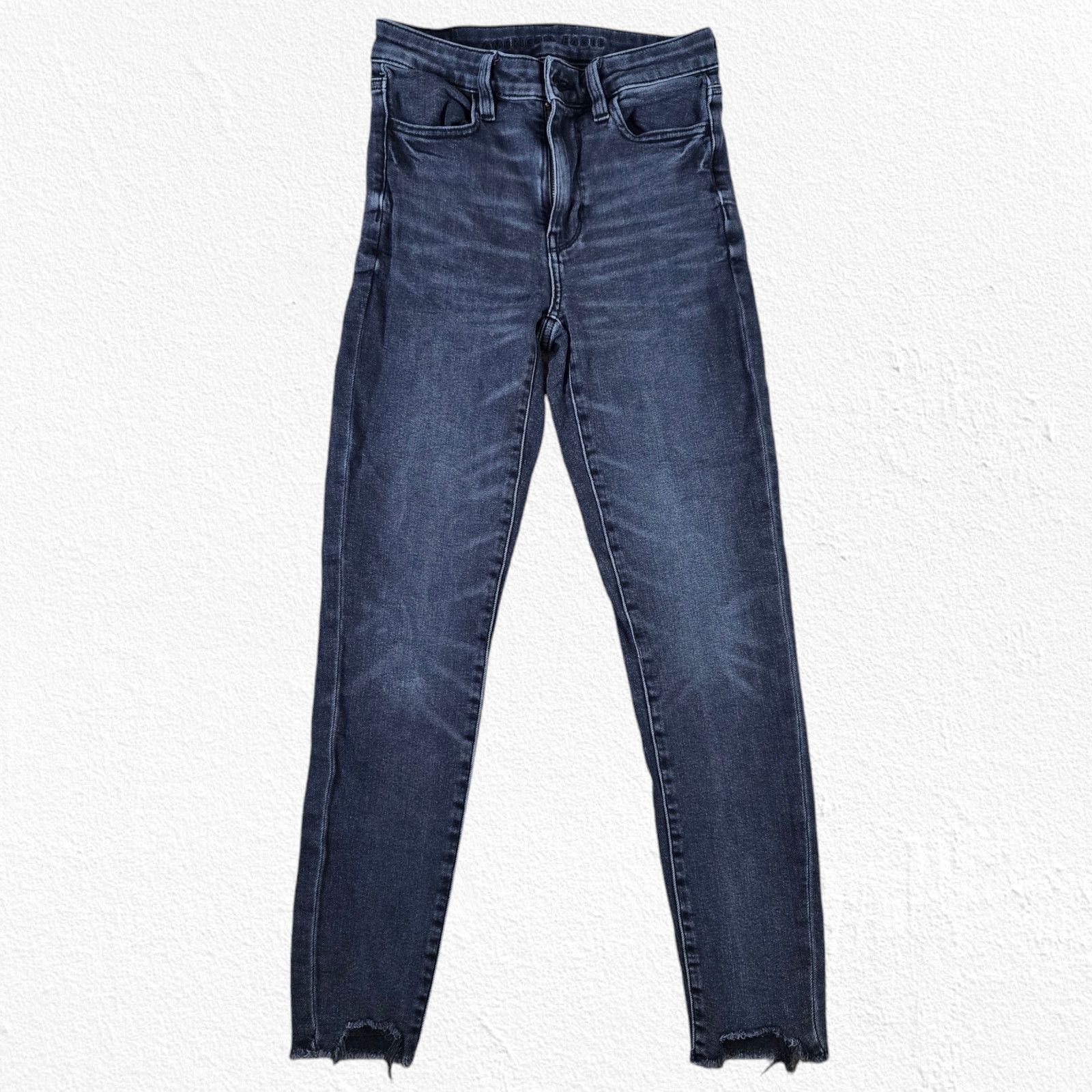 American Eagle Outfitters American Eagle Black High Rise Skinny Jeans Size 2 Size 26" / US 2 / IT 38 - 2 Thumbnail