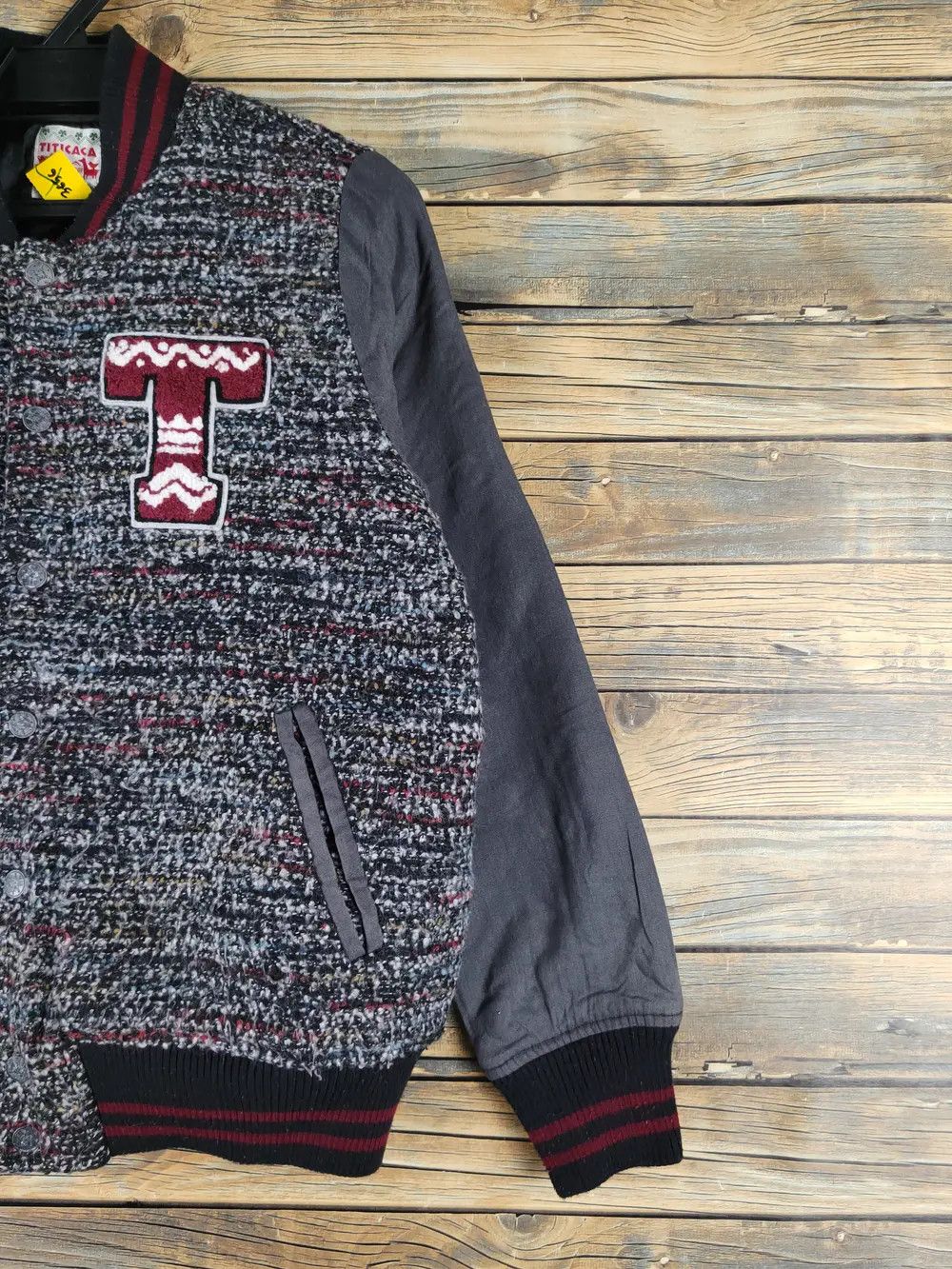 Vintage Titicaca Dark Gray Mexico Knitwear Sweaters varsity #W1940 Size US M / EU 48-50 / 2 - 8 Thumbnail