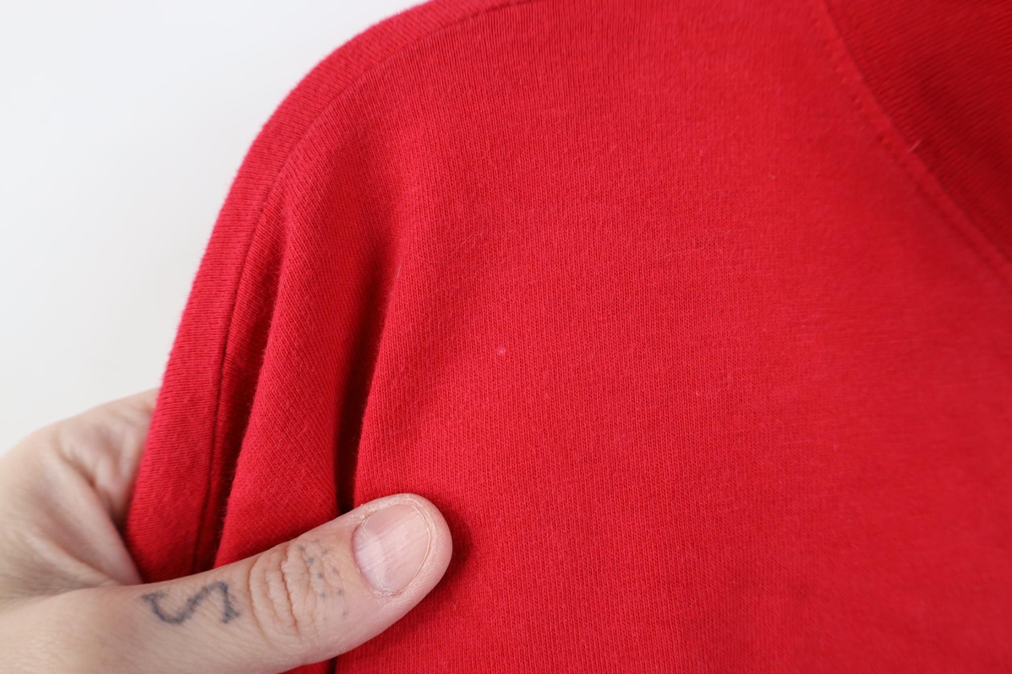 Vintage Vintage 90s Rockabilly Cowgirl Henley T-Shirt Red Cotton Size M / US 6-8 / IT 42-44 - 5 Thumbnail