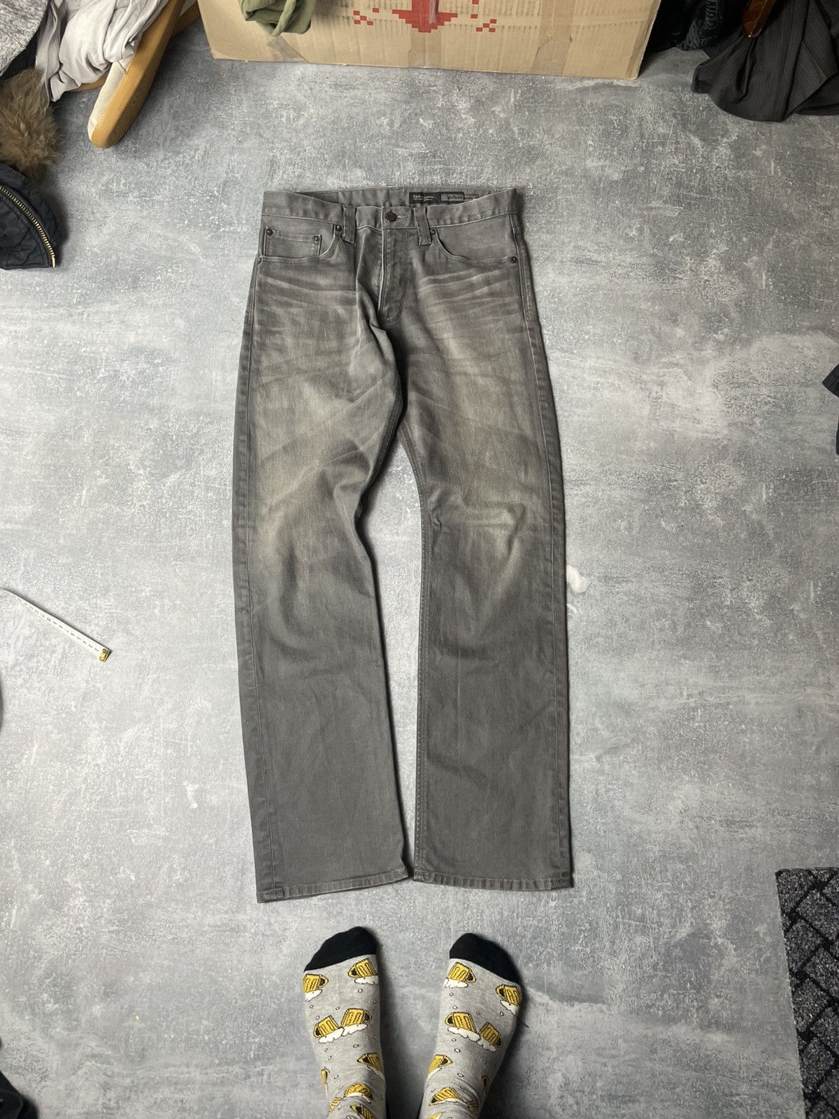 Japanese Brand Rare Japan Back Number faded denim jeans Size US 31 - 3 Thumbnail