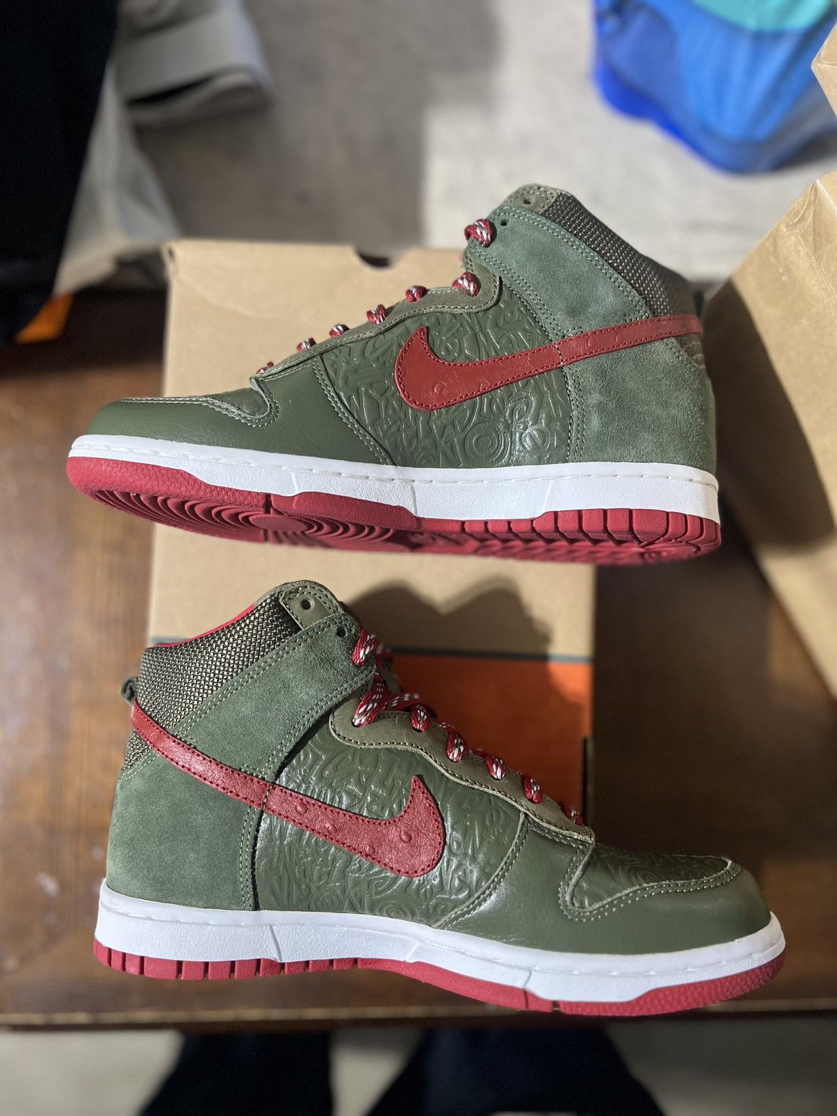 Nike × Stussy × Vintage Nike x Stussy dunk high world tour New York 2006 Size US 6 / EU 39 - 3 Thumbnail