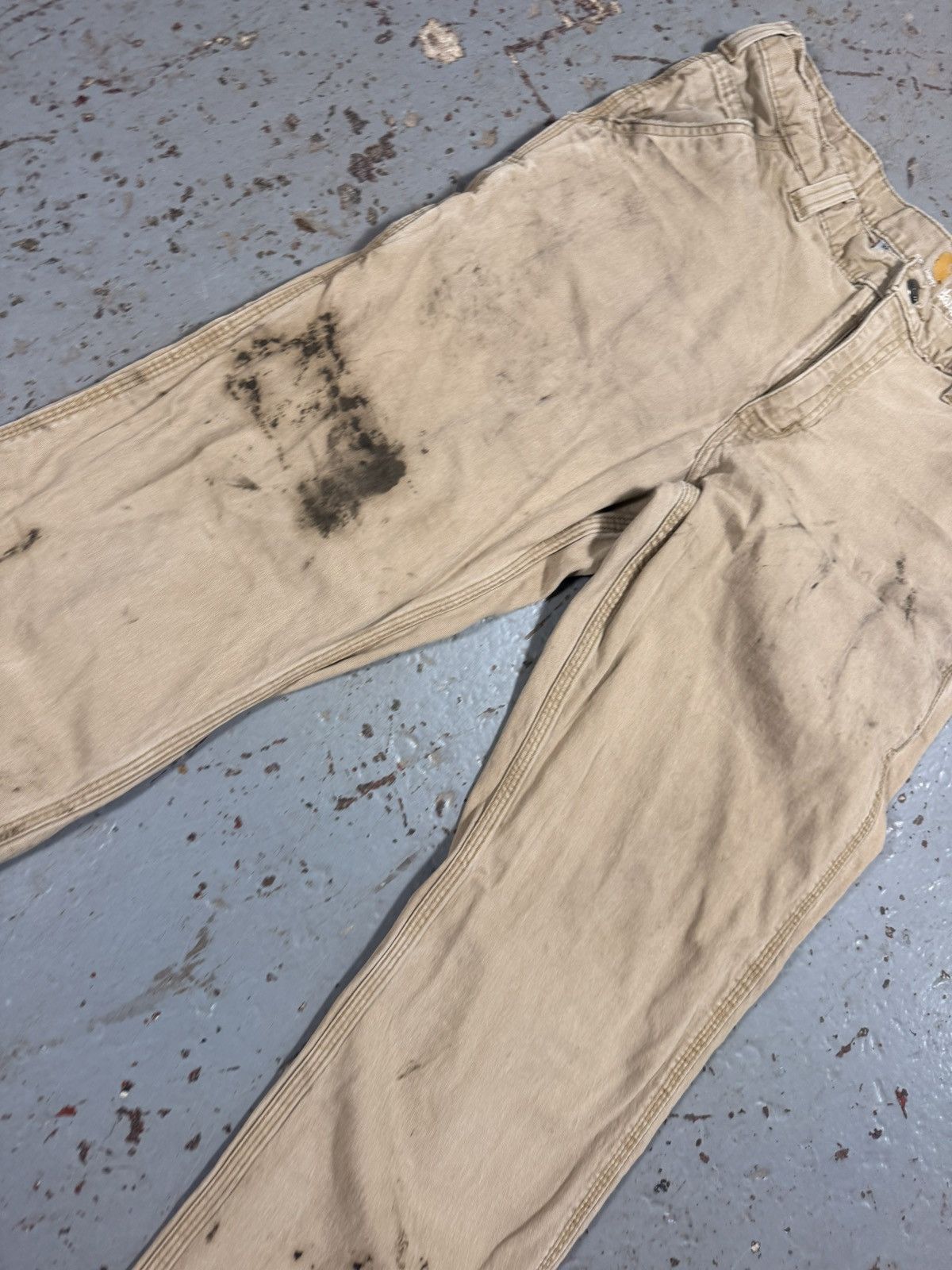 Carhartt Vintage Distressed Stained Carhartt Carpenter Pants Size US 34 / EU 50 - 3 Thumbnail