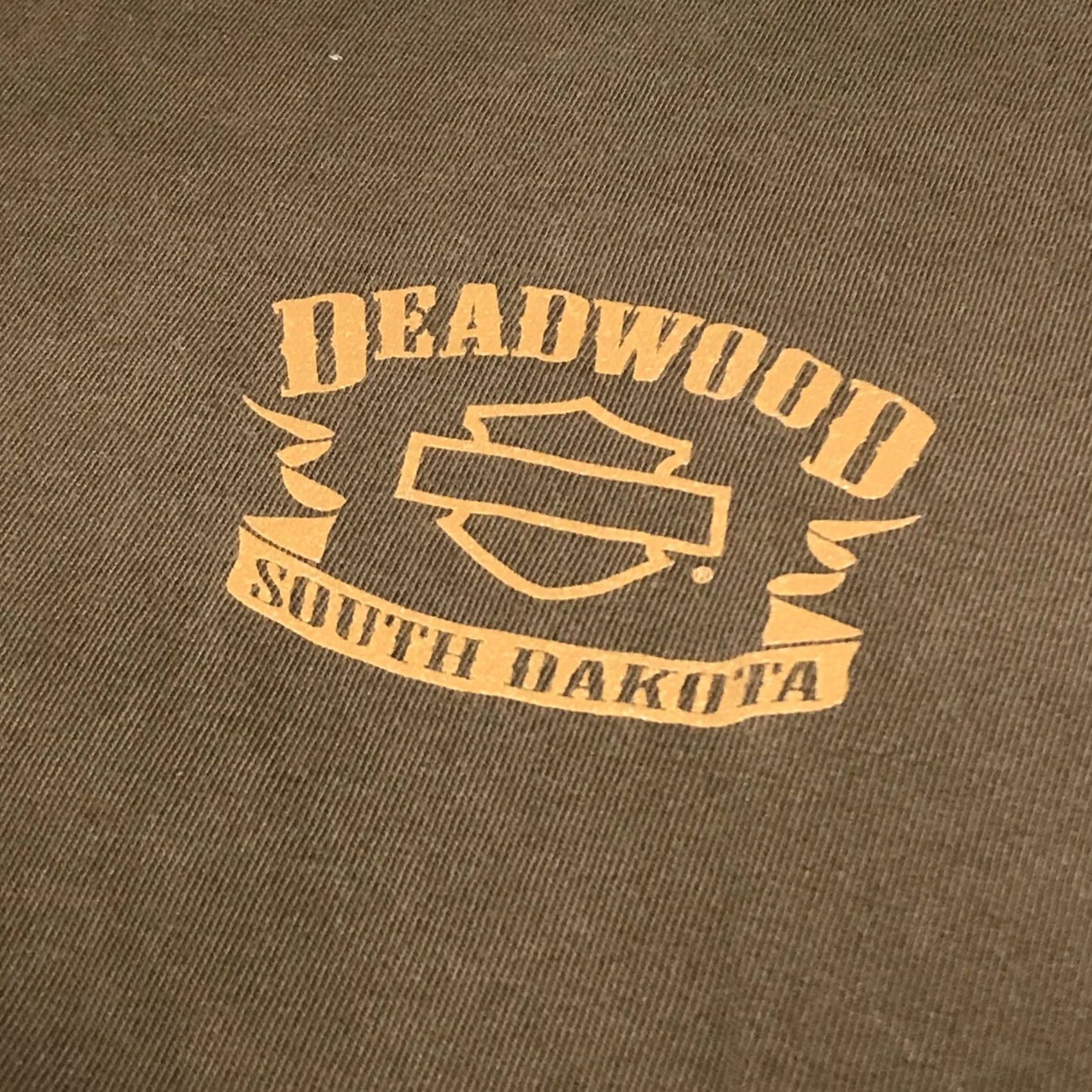 Harley Davidson Harley-Davidson Men T-Shirt Brown Deadwood Bandit Graphic 2XL Crew Neck Short Sleeve USA Western Vintage No Size US XXL / EU 58 / 5 - 4 Thumbnail