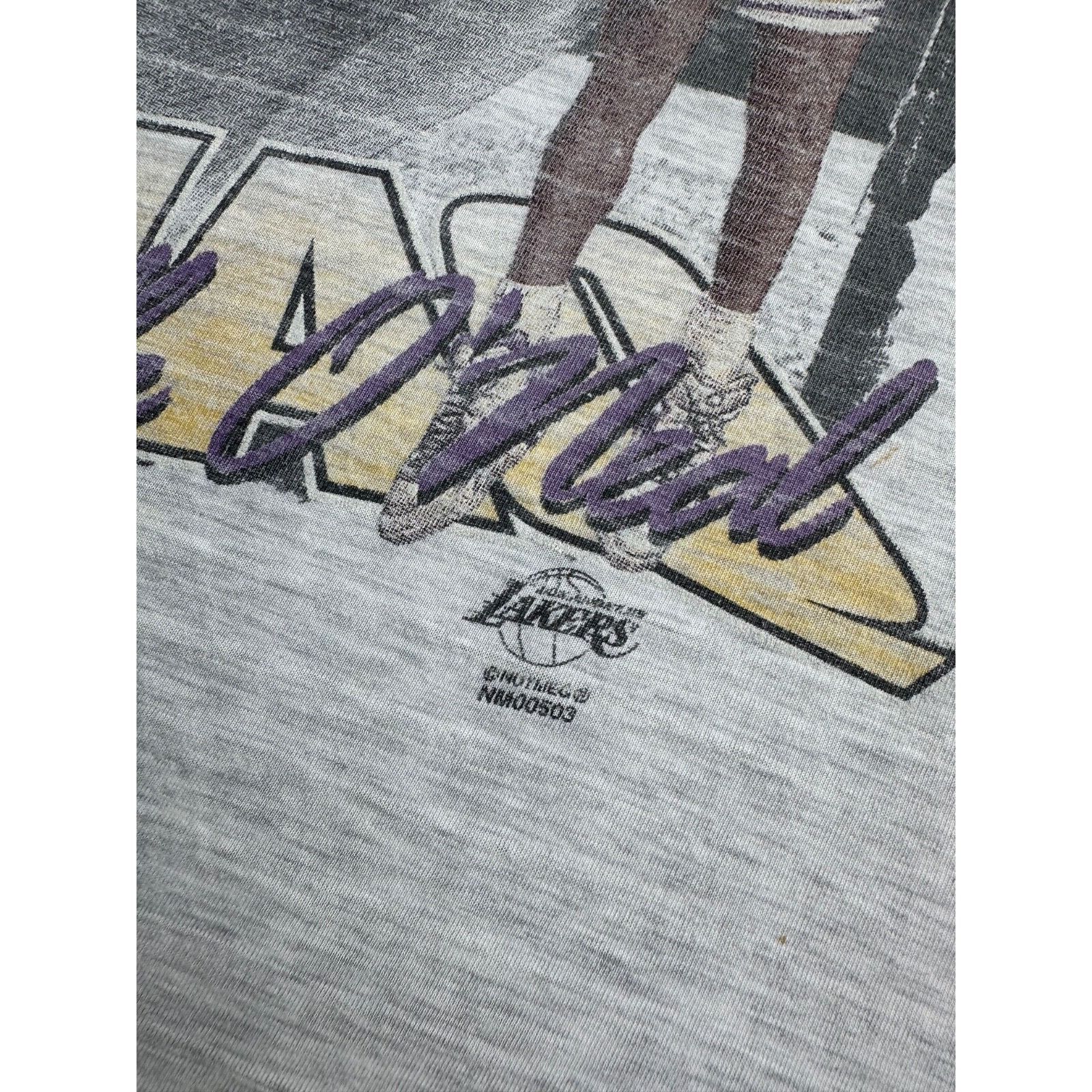 Nutmeg VTG Nutmeg Shaquille O Neal LA Lakers 90s Rare NBA Basketbal Size US XL / EU 56 / 4 - 7 Thumbnail