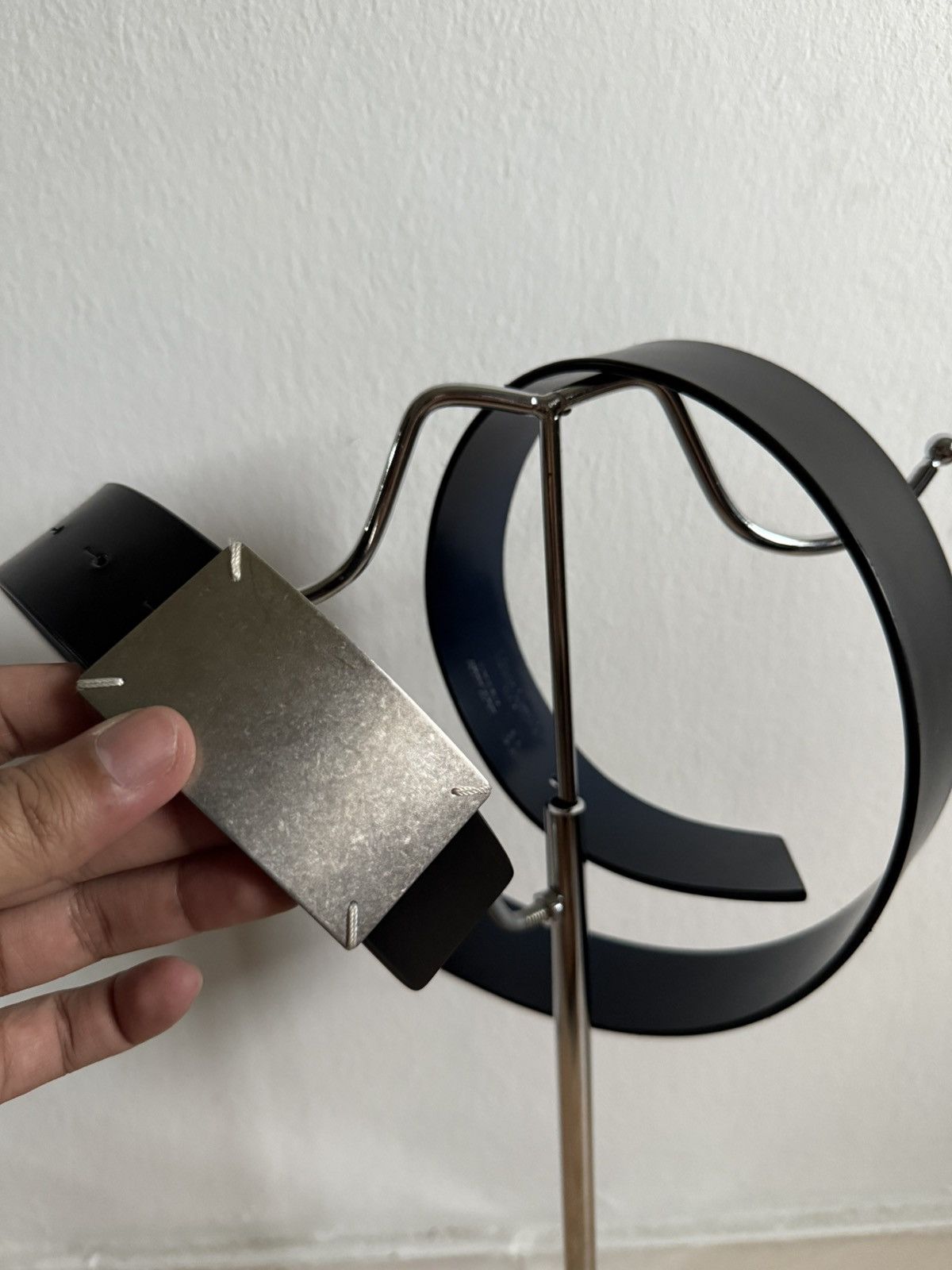 Iconic Maison Margiela Four Stitch Leather Belt