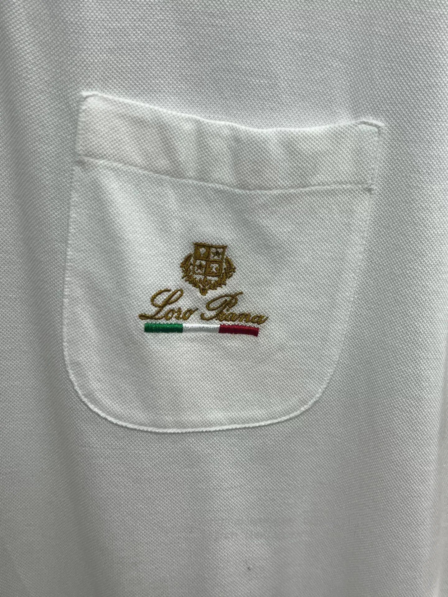 Loro Piana Loro Piana White Short Sleeve Polo Shirt. Size US XXL / EU 58 / 5 - 3 Thumbnail