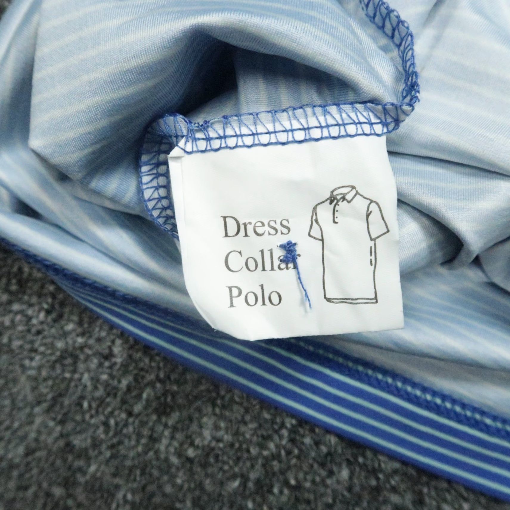CO Collars & Co Shirt Men XL Striped Featherweight Short Sleeve Performance Polo Size US XL / EU 56 / 4 - 4 Thumbnail