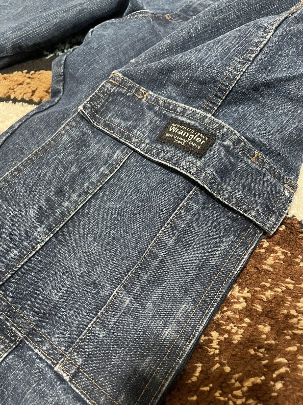 Vintage × Wrangler Vintage Wrangler Cargo Jeans - 38x30 Size US 38 / EU 54 - 2 Thumbnail