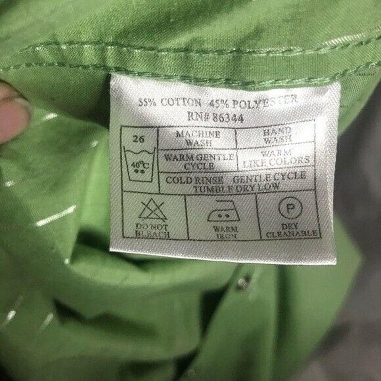 Other Lamasini Green Button-Up Shirt Y2K Casual Stripe Style L Size US L / EU 52-54 / 3 - 9 Thumbnail