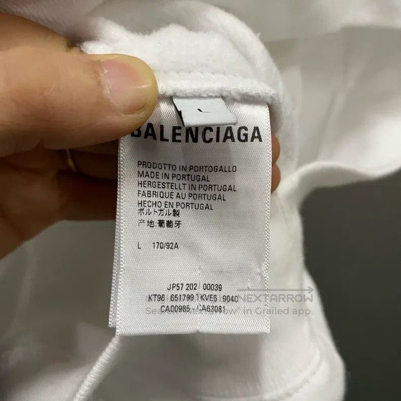 Balenciaga Balenciaga Fringe printed hoodie Size US L / EU 52-54 / 3 - 5 Thumbnail