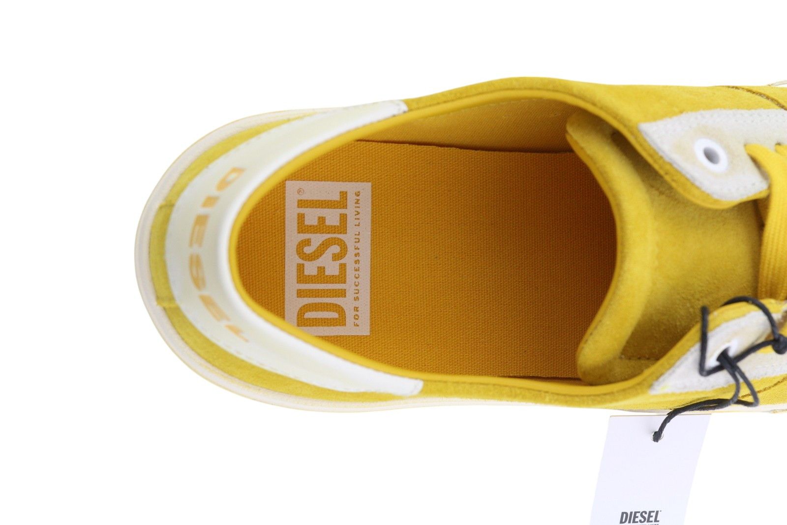 Diesel S-Mydori LC Men Sneakers EU44.5 Yellow Suede Leather 41131 Size US 11.5 / EU 44-45 - 10 Thumbnail