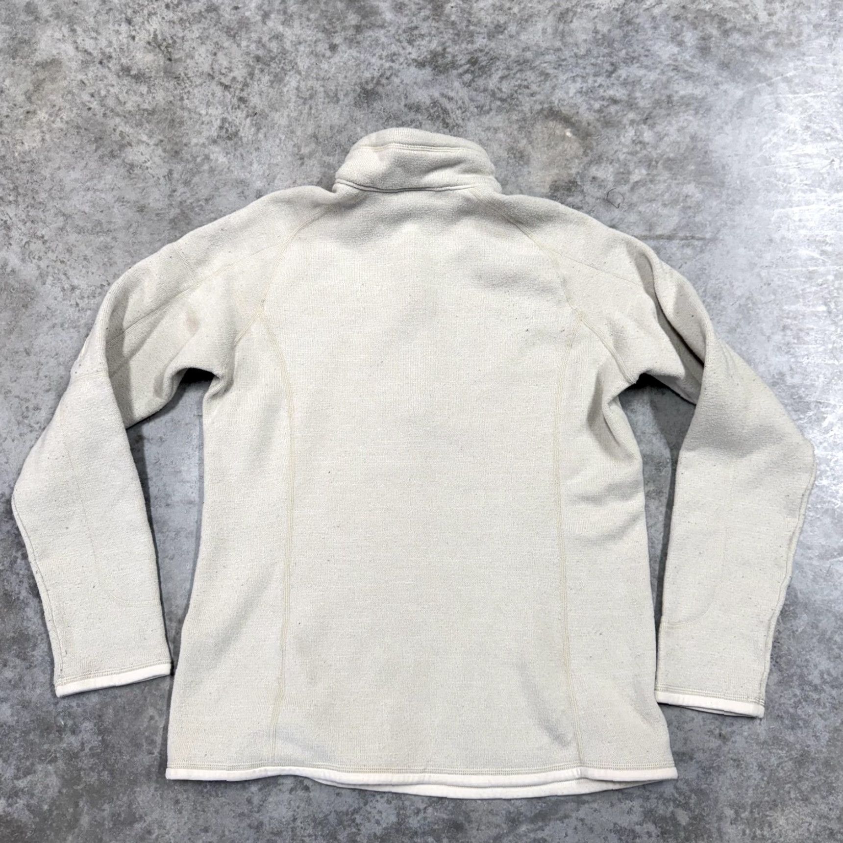Patagonia Patagonia Sweater Womens Large White Fleece 1/4 Zip Mock Neck Pullover Top Size L / US 10 / IT 46 - 6 Thumbnail