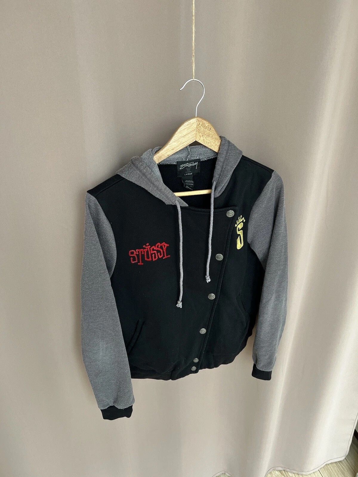 Stussy Stussy Snap Jacket Womens Size L Crown Logo Bomber Vintage Size L / US 10 / IT 46 - 5 Thumbnail