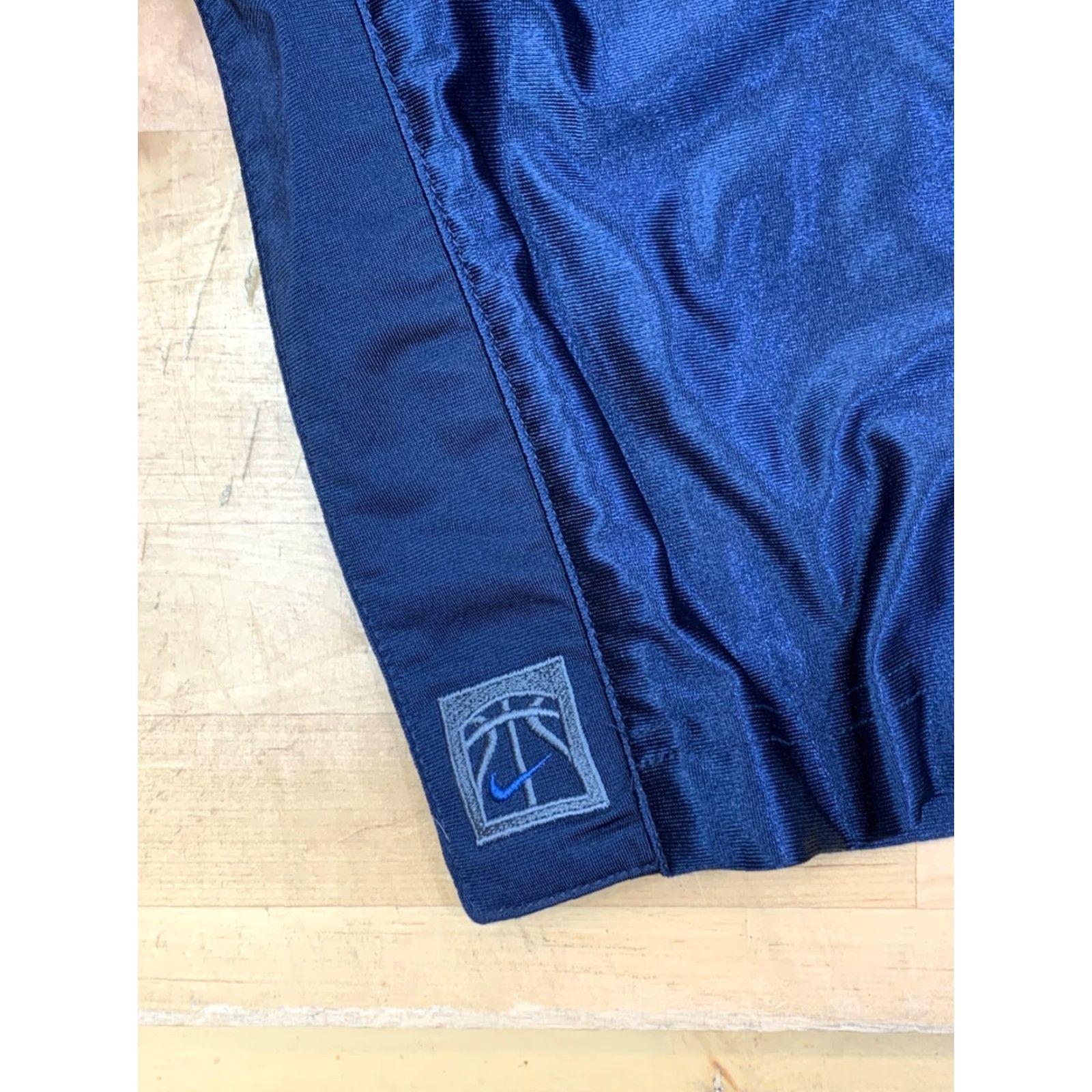 Nike VINTAGE Nike Breakaway Warmup Pants Mens XL Blue Basketball Track Pants Buttoned Side | Nike Men XL Blue Pants Vintage Breakaway Warmup Size US 36 / EU 52 - 4 Thumbnail