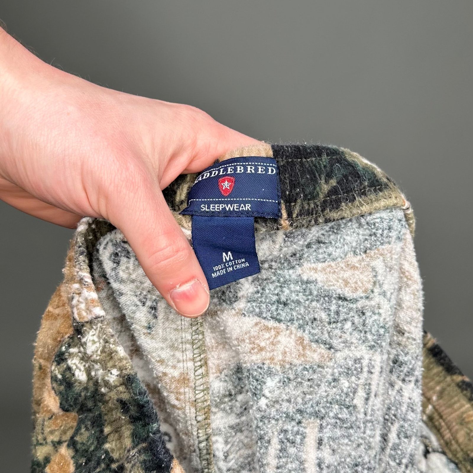 Saddlebred Vintage 90s Hunting Camo Sweatpants Mens M Baggy Wide Leg Size US 32 / EU 48 - 4 Thumbnail