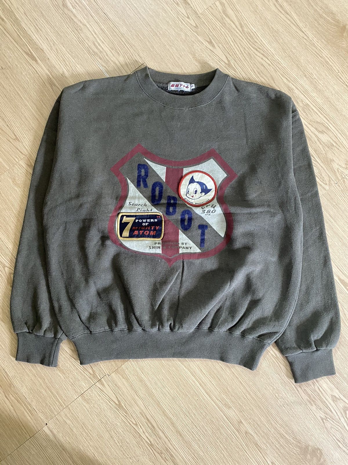 Atomic × Japanese Brand × Vintage Atomic Atom Robot Tezuka Production Crewneck Size US M / EU 48-50 / 2 - 1 Thumbnail