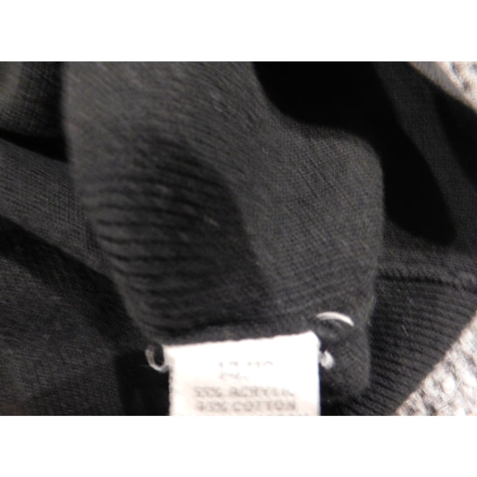 Vintage Dressbarn Sweatery Womens 14 Black Pullover Knit Casual Chunky-Knit Regular Sleeve Long Round Neck Stretch Size XL / US 12-14 / IT 48-50 - 7 Thumbnail