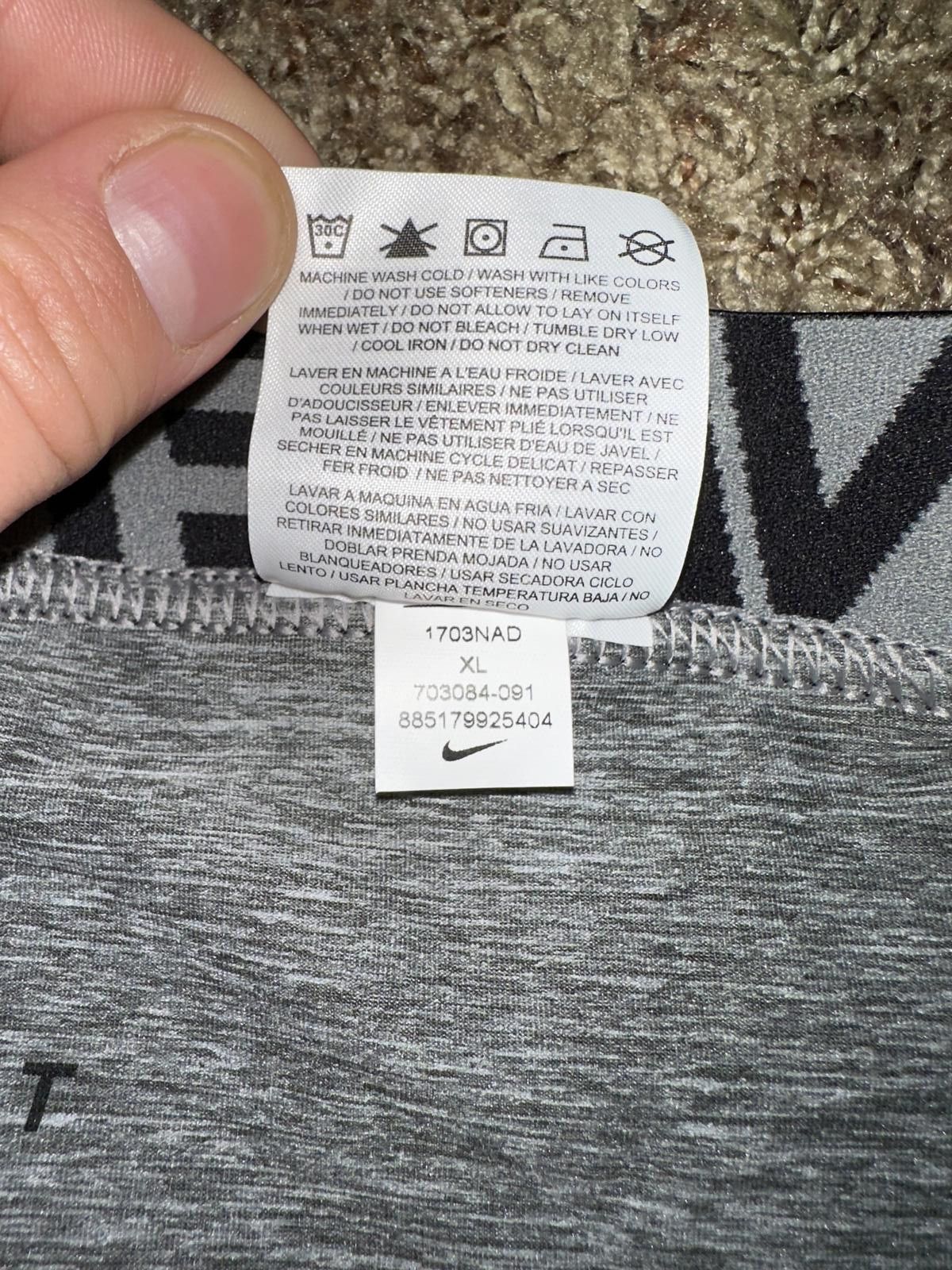 Nike Nike Pro Mens Hypercool 6" CompressionGrey Training Short Size US 36 / EU 52 - 7 Thumbnail