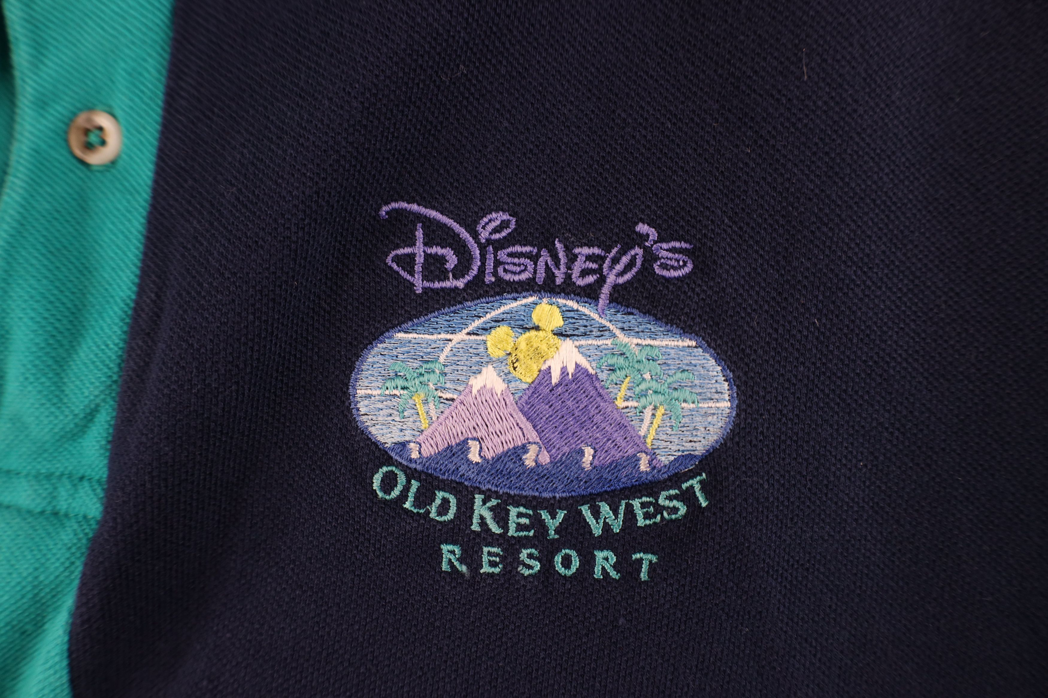 Disney × Vintage Vintage 90s Walt Disney World Block Old Key West Polo USA Size US XXL / EU 58 / 5 - 4 Thumbnail
