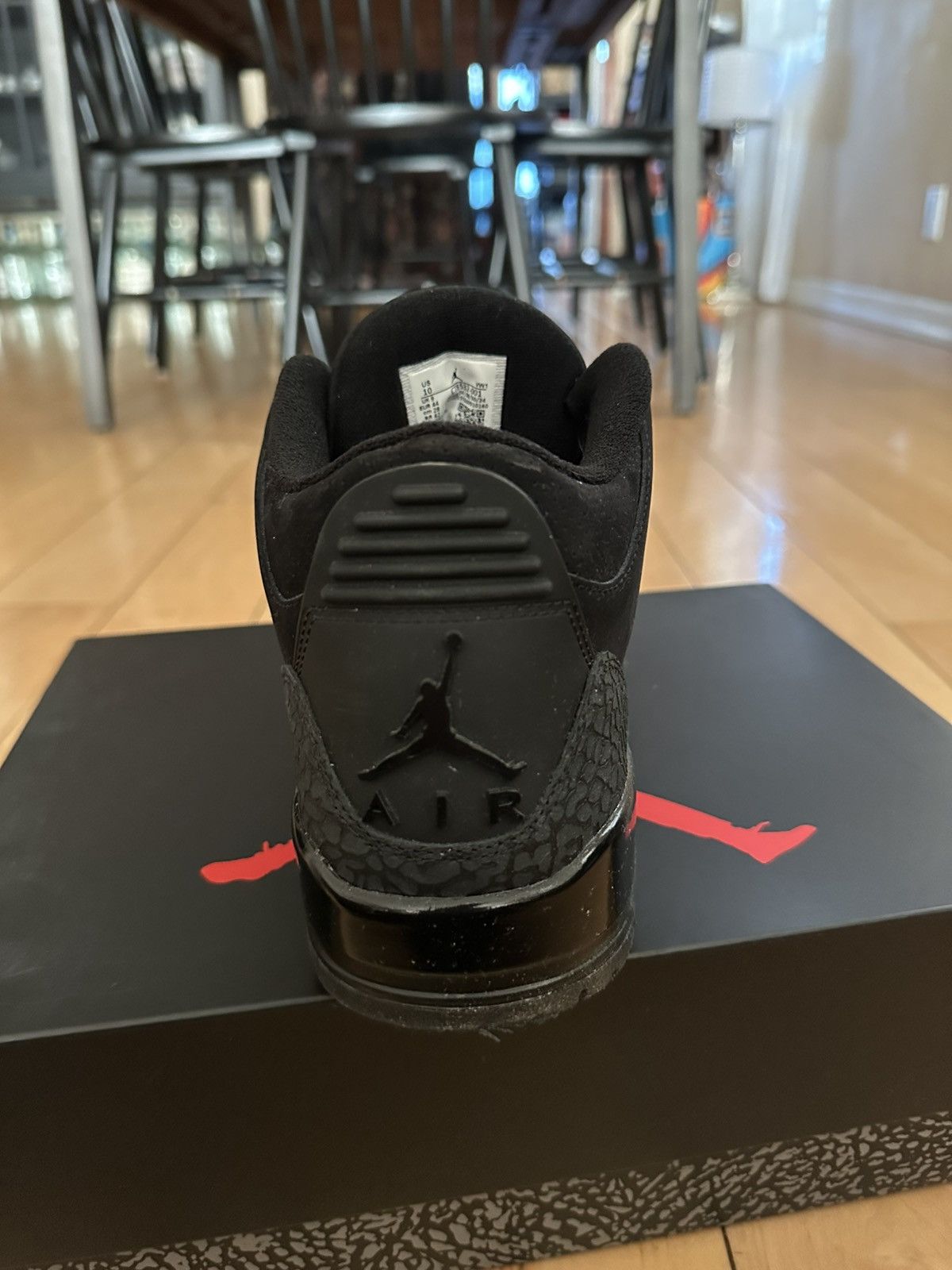 Jordan Brand Jordan 3 Black Cat Size US 10 / EU 43 - 4 Thumbnail