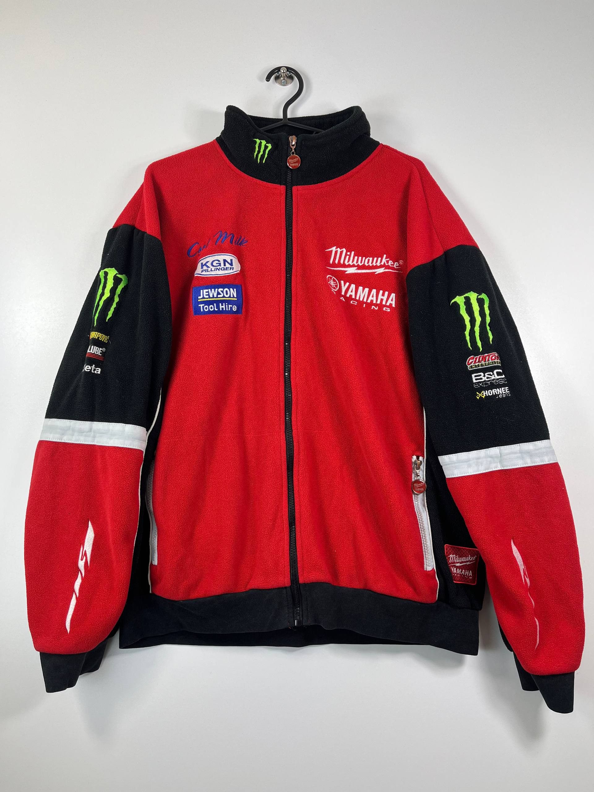 Yamaha Milwaukee Yamaha Racing Fleece Jacket Monster Energy Size L
